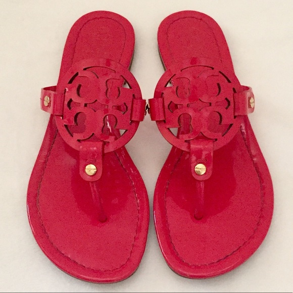 tory burch hot pink miller sandal